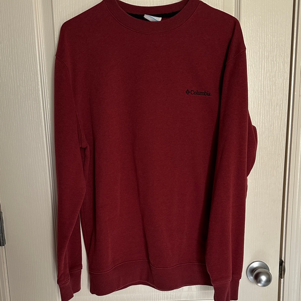 Columbia Men's Burgundy Crewneck Sweater